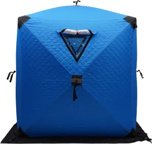 1-2 People Ice Lake Fishing Shelter Winter Protable Insulated Tent with Handbag for Parks, Backyards, Out Ice Fishing, Playdates, Picnics