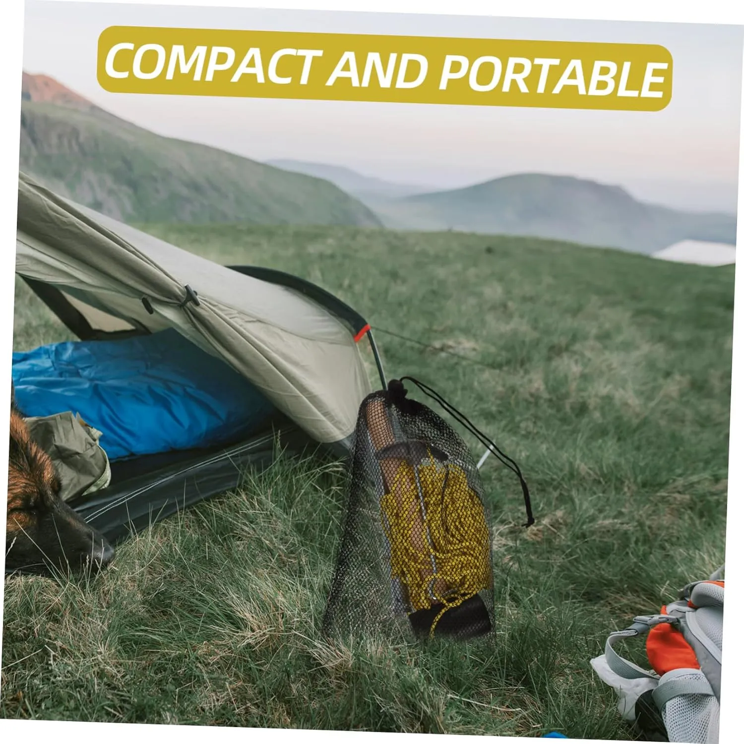 1 Set Tent Tools Outdoor Tent Accessory Tent Accessories Beach Tent Stakes Tent Pegs Camping Rope Tent
