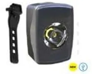 1 watt, 120 Lumen, USB-Rechargeable LED Bike Headlight