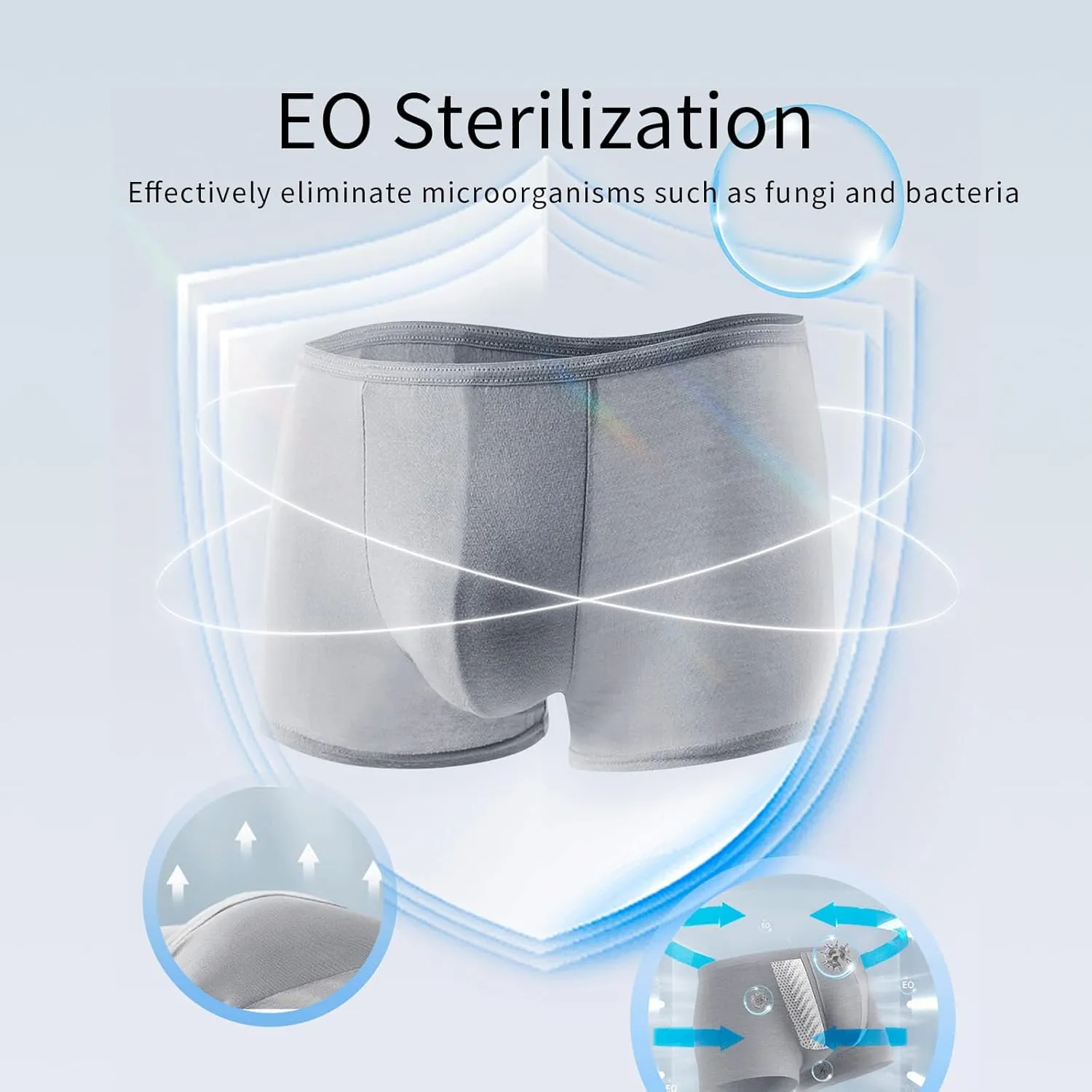 10 Pack Men’s Disposable 100% Cotton Underwear for Travel Fitness Swimming Hotel Spa Hospital Stay