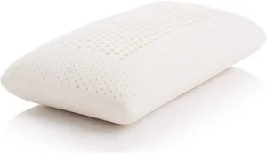 100% Talalay Latex Pillow Bed Pillow for Sleeping, Extra Soft Natural Latex Sleeping Pillow for Back, Stomach or Side Sleepers, Removable Breathable Cotton Cover - High Elasticity