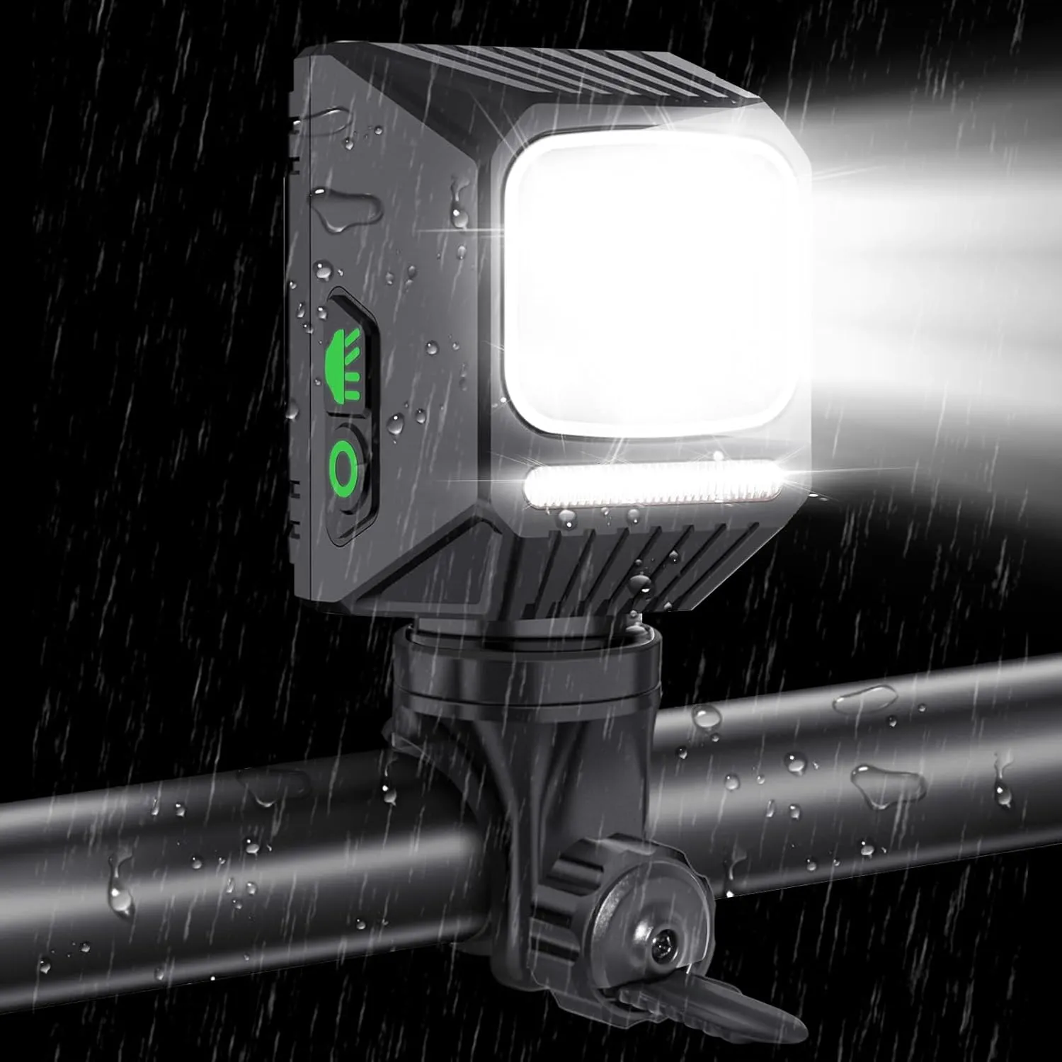 1200 Bike Lights for Night Riding, LED USB-C Rechargeable IPX65 Waterproof Bicycle Headlight for Mountain Road Cycling