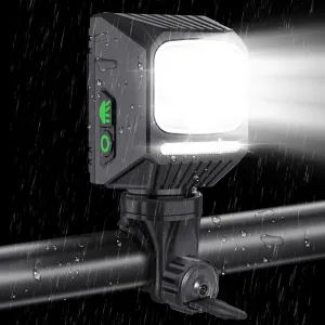 1200 Bike Lights for Night Riding, LED USB-C Rechargeable IPX65 Waterproof Bicycle Headlight for Mountain Road Cycling
