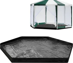 12.5 ft Removable Tent Footprint Mat Tarp Waterproof Camping Tent Tarp Floor for Pop Up Screen Tent, Gazebo, Hiking, Backpacking, Hammock, Beach Accessory
