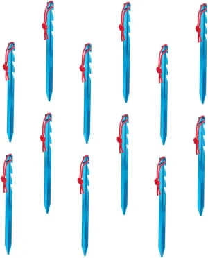 12pcs Camping Tent Pegs Aluminum Alloy Stakes Outdoor Stakes for Tent Camping Accessories