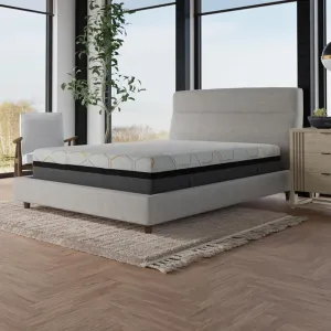 14 Inch Hybrid Copper Gel Cooling Memory Foam Mattress with Edge Support and Air Ridge Foam King