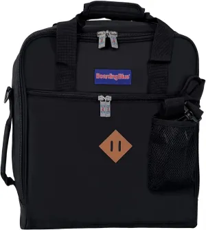 16" Personal item Under Seat Duffel Bag for Allegiant Airlines (BLACK)