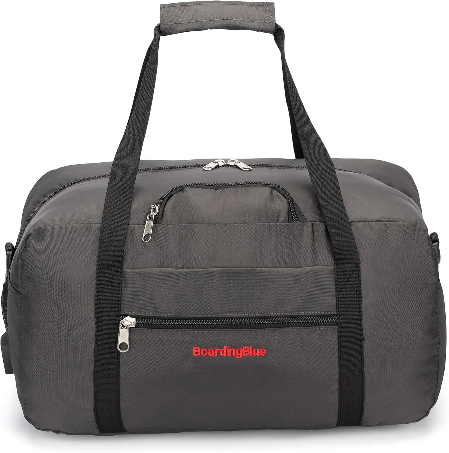 17x10x9 United Airline Personal Item Under Seat Duffel Bag With Free Pillow And USB Port (Grey)