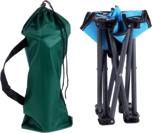 1pc Outdoor Folding Chair Portable Camping Stool Non- Feet Lightweight Frame for Fishing BBQ and Beach Use Easy to Store and Carry