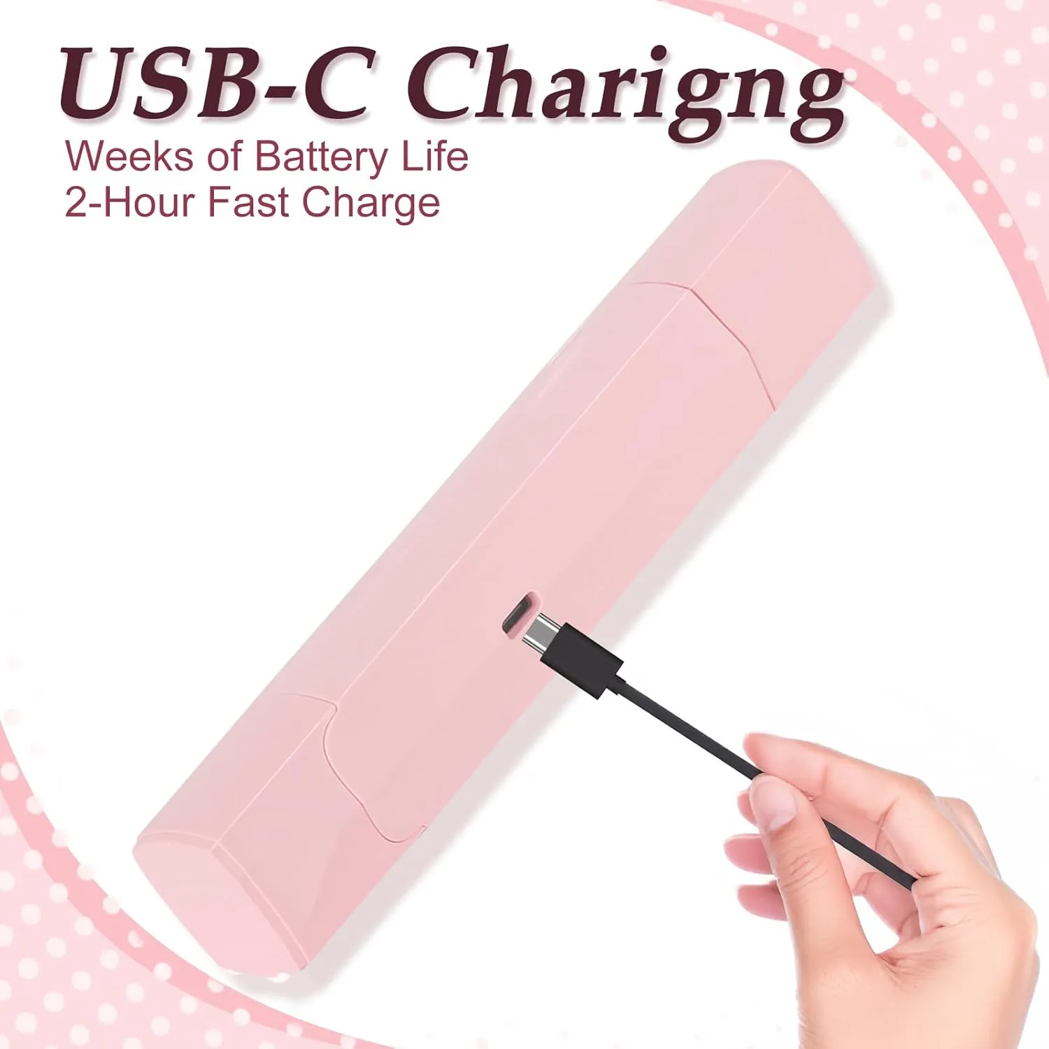2-in-1 Bikini Trimmer for Women & Electric Women's Shaver,Rechargeable,Gentle Hair Removal for Sensitive Skin(Light Pink)