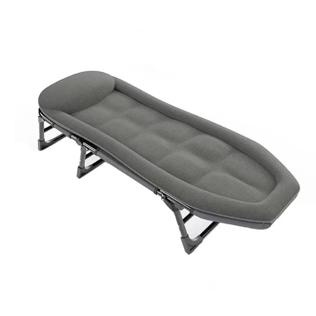 2-in-1 Foldable Bed and Chair – Portable, Durable, Ergonomic, Multi-Functional (200x64x32 cm) – Light Gray