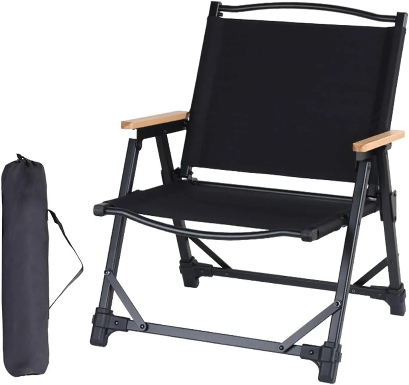 2 Pack Folding Camping Chairs for Outside with Storage Bag Portable Beach Chair Lounger Foldable with Arms Patio Lawn Chair Outdoor Recliner for Outside Picnic Travel Fishing Hiking