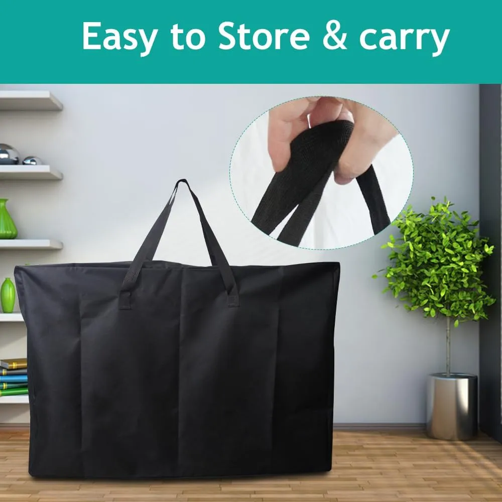 2 Pack Heavy Duty Folding Chair Storage Bag, 600D Chair Storage Case for Beach Camping Chair Zero Gravity Chair Folding Walker/Wheelchair, Extra Large Travel Bag with Zippers, 41.5" Lx 11" Wx 28.5" H