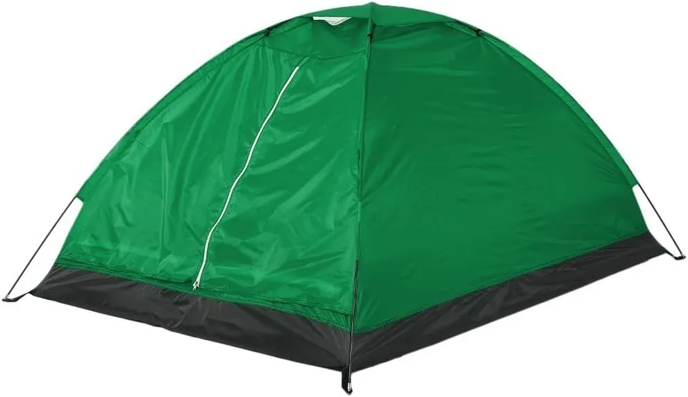 2 Person Camping Dome Tent, Lightweight Camping Tent Easy Set-Up Portable Backpacking Ultralight Waterproof Windproof Anti-UV Sun Shelter Tent Garden Sun Shield Outdoor Hiking(Green)