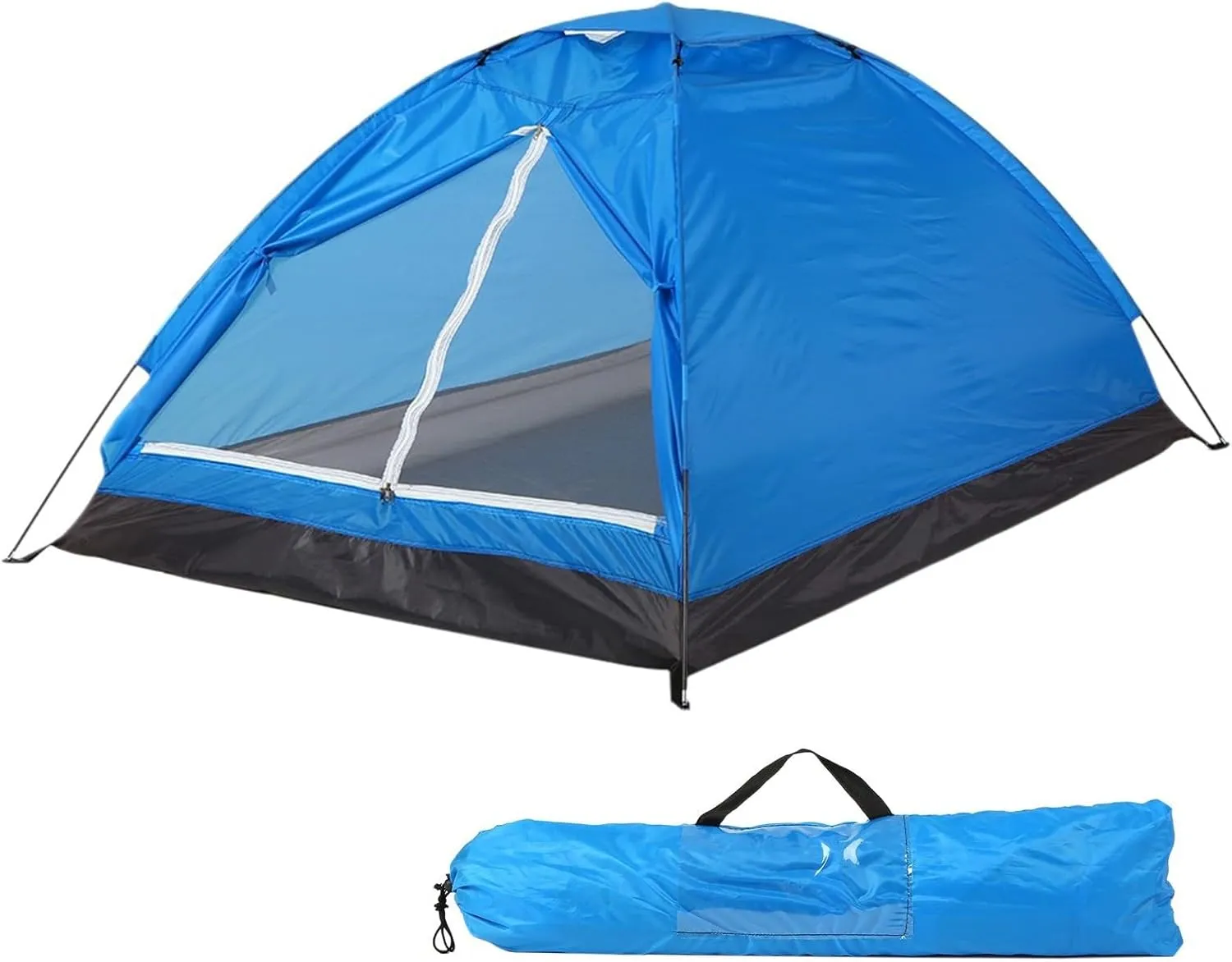 2 Person Camping Dome Tent, Lightweight Camping Tent Easy Set-Up Portable Backpacking Ultralight Waterproof Windproof Anti-UV Sun Shelter Tent Garden Sun Shield Outdoor Hiking(Green)