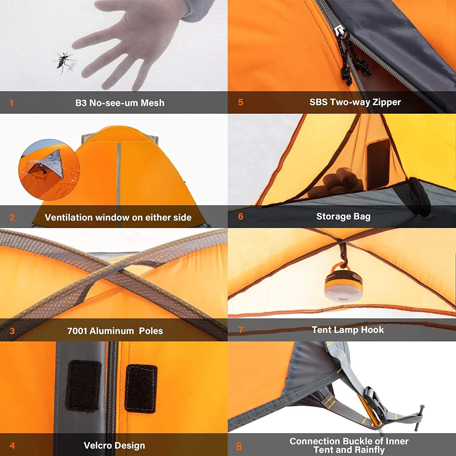2 Person Camping Tent Lightweight