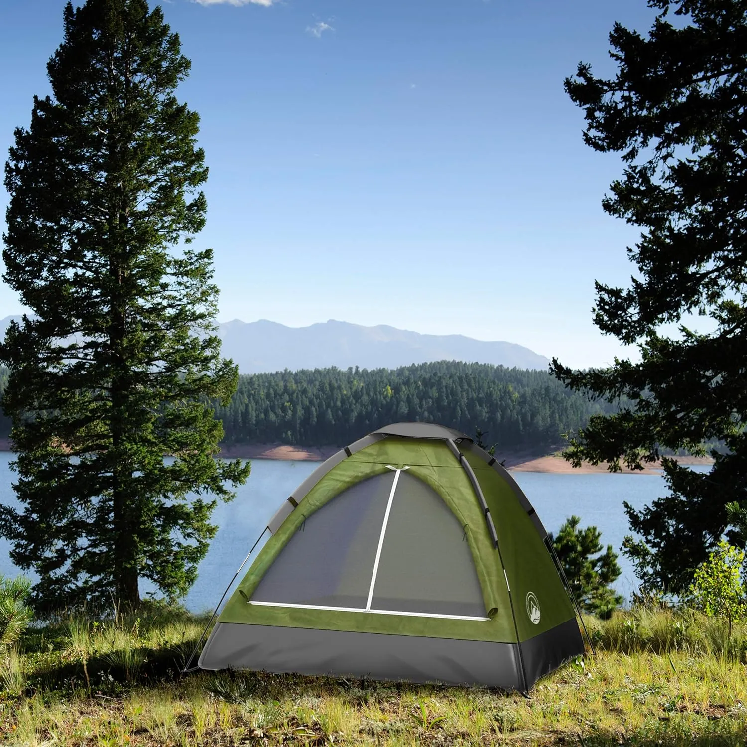 2 Person Camping Tent with Rain Fly and Carrying Bag