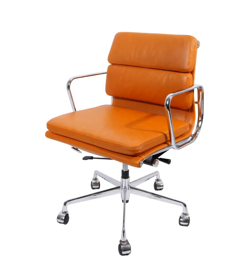 217 Eames Style Premium Aniline Leather Office Chair