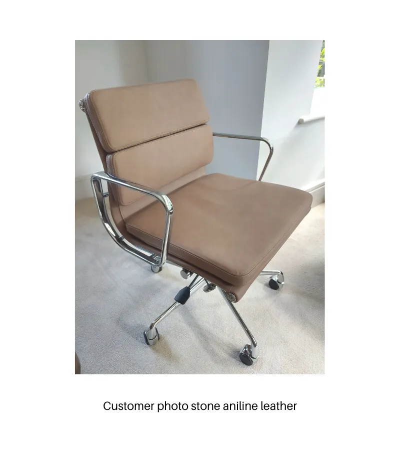 217 Eames Style Premium Aniline Leather Office Chair