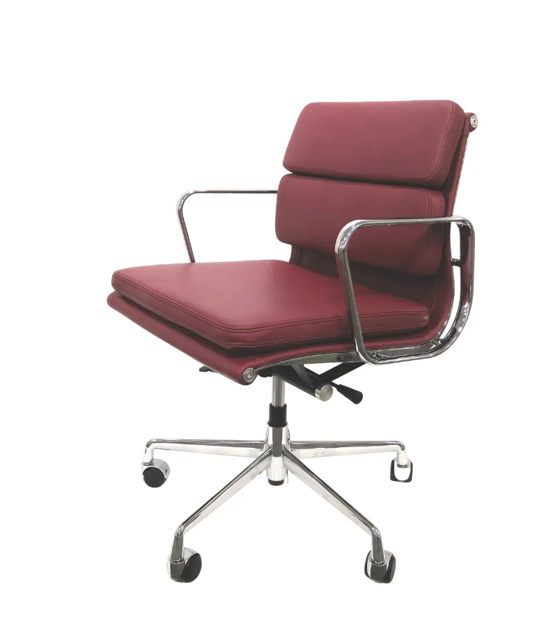 217 Eames Style Premium Aniline Leather Office Chair