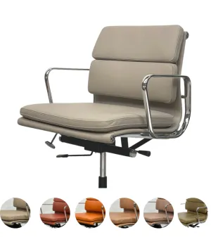 217 Eames Style Premium Aniline Leather Office Chair