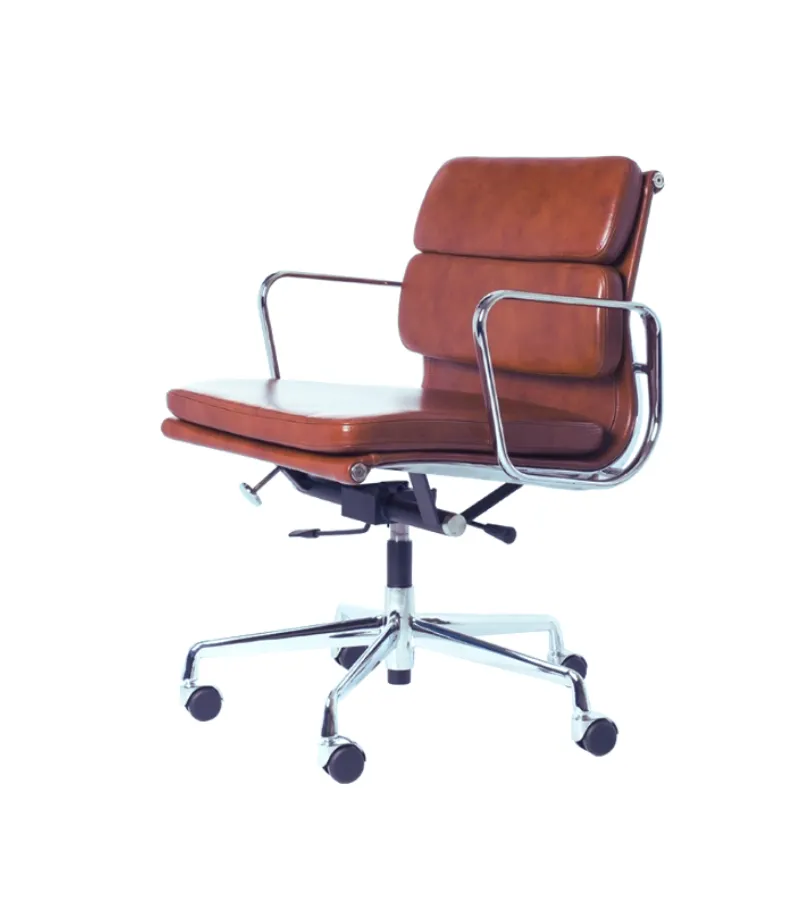 217 Eames Style Premium Aniline Leather Office Chair