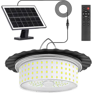 244 LED Hanging Light Solar Powered Light Garden Garage Shed Tent Lamp