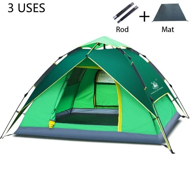 3-4 Urgent clearance person Tent Camping Hydraulic Voice-activated