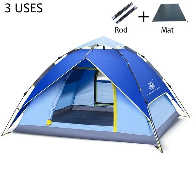 3-4 Urgent clearance person Tent Camping Hydraulic Voice-activated