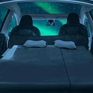 3 Inches Mattress for Tesla Model Y Slow-Rebound Memory Foam Mattress for Tesla Model Y & Juniper, Tesla Sleeping Pad with Single/Double Mode