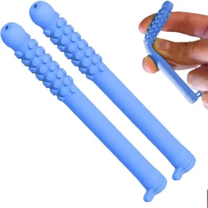 3 Pcs Chewable Essential Oil Breath Stick, chewable Breather Sticks, chewable Breather Sticks Quit Smoking, Portable, Refreshing Citrus Mint, Fresh Breath Anywhere (2 Pcs Blue)