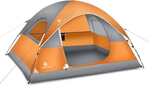 3 Person Backpacking Tent,Portable Lightweight Waterproof Windproof Easy Setup Backpacking Tent,Great for Camping Hiking Mountaineering