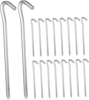 30pcs Heavy Duty Aluminum Tent Stakes Versatile Ground Anchors for Camping Beach and Canopy Tents Lightweight Durable Easy to Install Outdoor Stakes