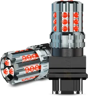 3157 Red LED Brake Stop Signal Tail Light Bulbs Compatible for Ford F150 2004 2005 2006 2007 2008 2009 2010 2011 2012 2013 2014 2015 2016 2017 2018 2019 2020, Pack of 2