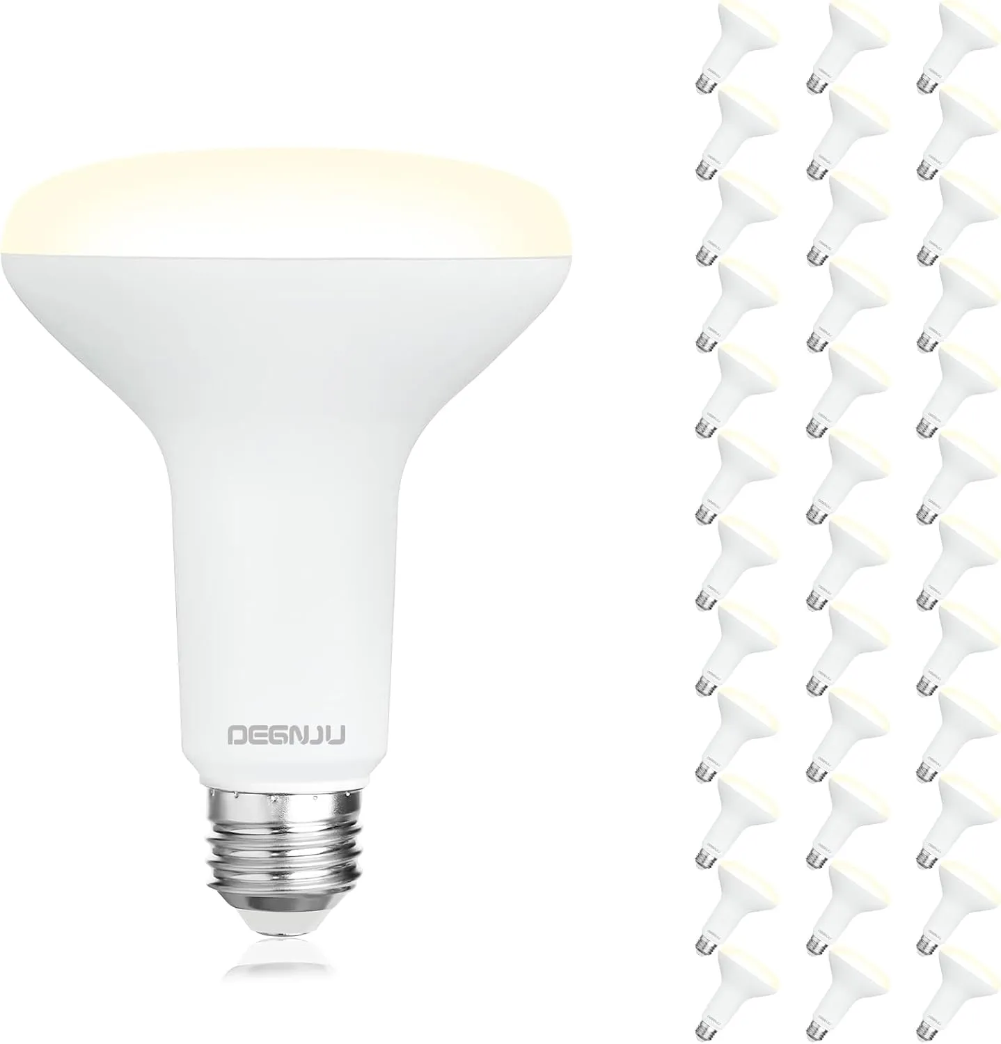 36 Pack BR30 LED Bulb, Dimmable Indoor Flood Lights 7W Equivalent 65W 3000K Warm White, CRI80, 650 LM, E26 Base, 15000 Lifetime Hours, Interior Energy Saving Recessed Light Bulb, Flicker-Free