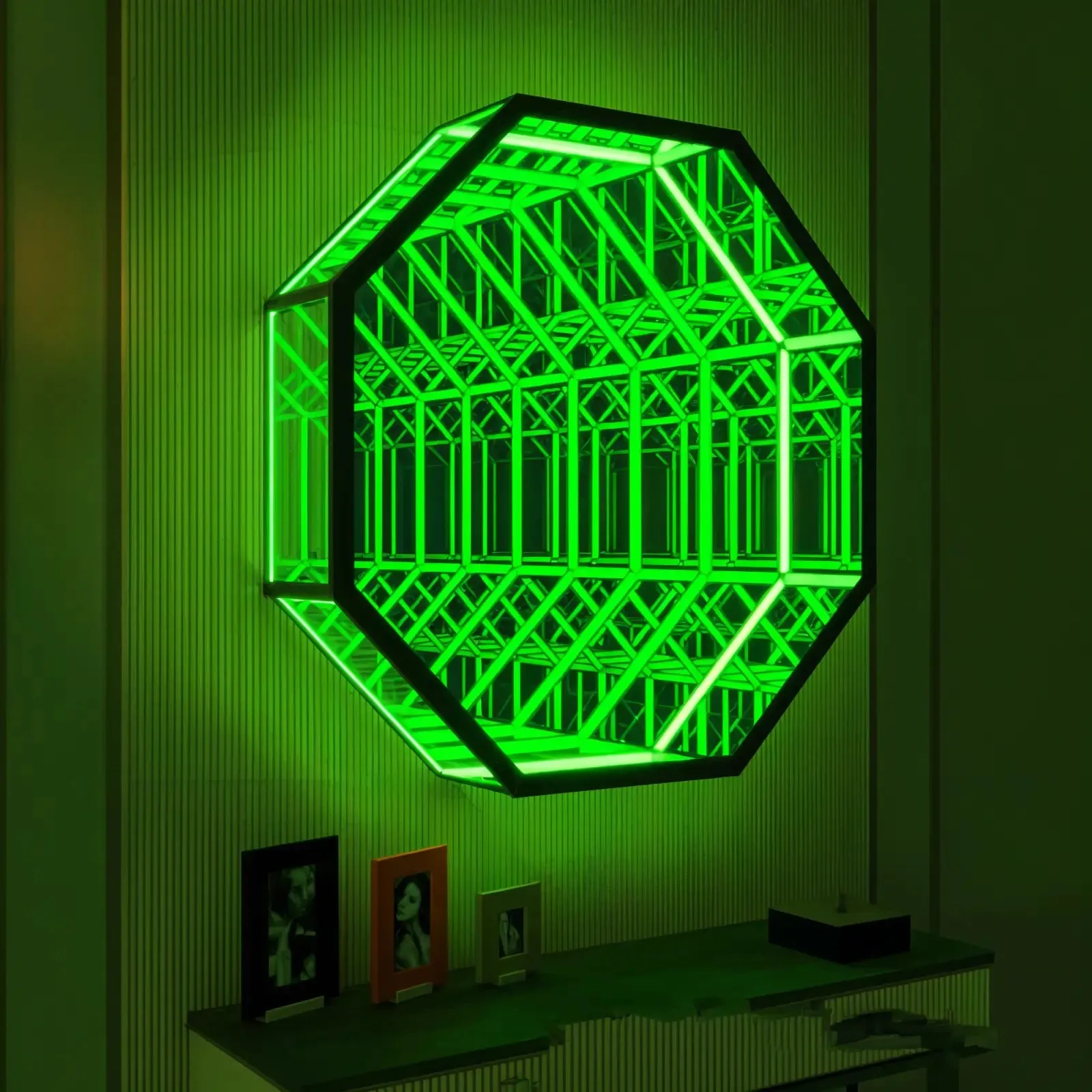 3D Octagon Infinity Mirror