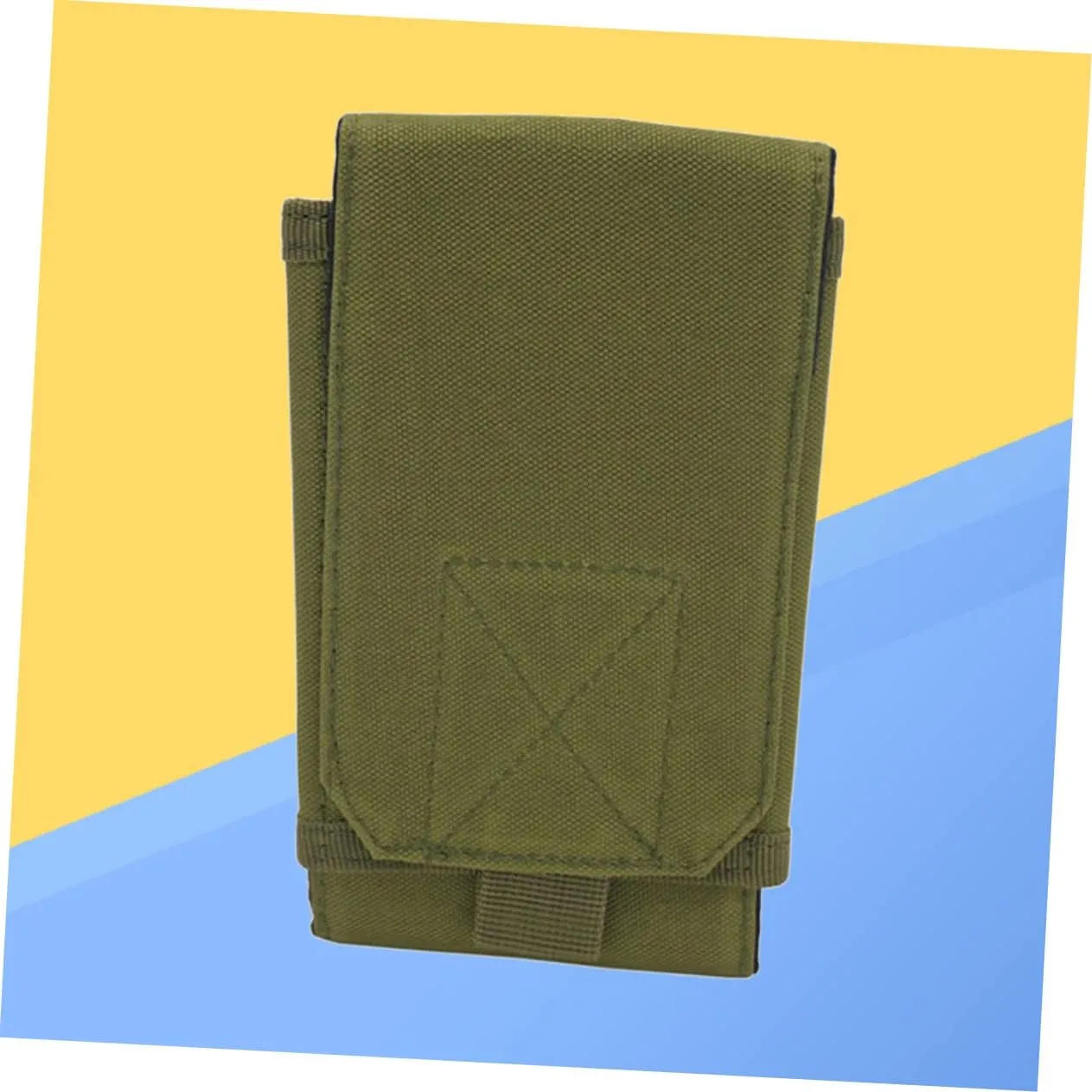 3pcs 6 Pouches Equipment for Running Camping Gear Outdoor Waist Bag Army Green Waist Pack Mobile