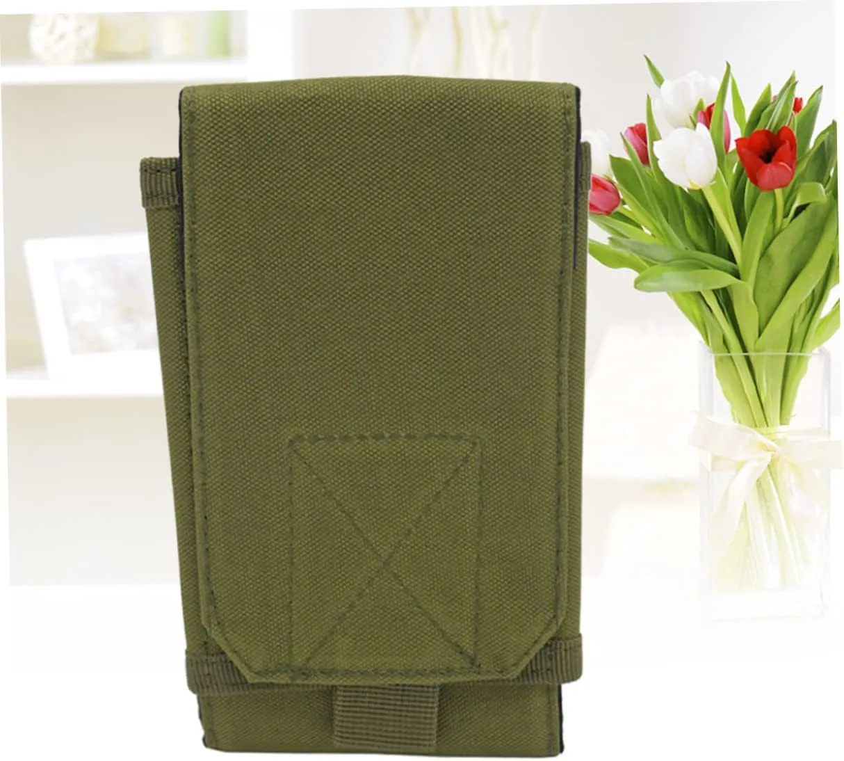3pcs 6 Pouches Equipment for Running Camping Gear Outdoor Waist Bag Army Green Waist Pack Mobile
