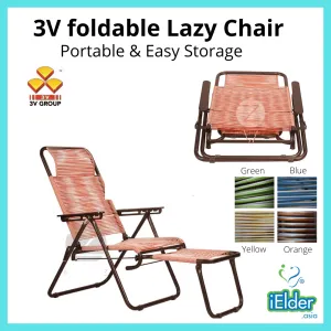3V Foldable Lazy Chair (Round String) random color