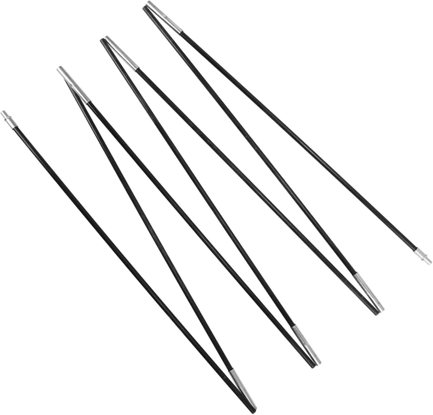 4 Pack Fiberglass Tent Poles Replacement Parts Durable Lightweight for Camping Hiking Outdoor Shelter