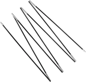 4 Pack Fiberglass Tent Poles Replacement Parts Durable Lightweight for Camping Hiking Outdoor Shelter