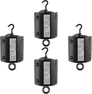 40W LED Emergency Backup Driver for Dimmable UFO LED High Bay Light, Rechargeable UL Listed Backup Battery, Emergency Time 90 Minutes, Input AC 100-347V Output DC 170V, 5 Year Warranty (4 Pack)