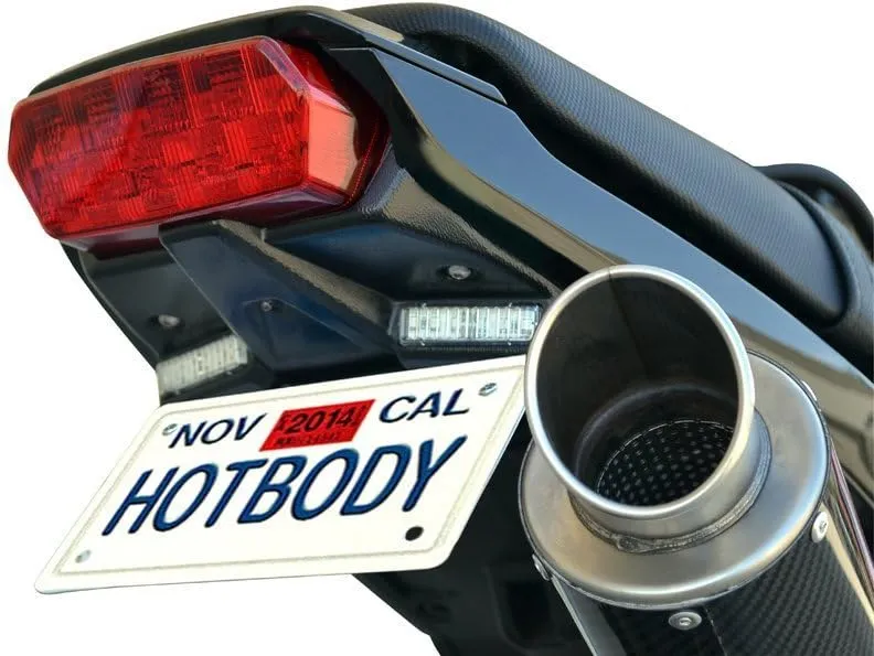 41401-1000, 2013-2015 Honda GROM Black License Tag Bracket (FREE HD Relay included)