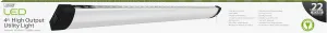 4ft LED Shop Light, 12,000 Lumens, 5000K Daylight, High Output, Linkable, Hanging/Flush Mount, Ultra-Lightweight, 120W LED Garage & Workshop Lighting, 25,000-Hour Lifespan, SHOP/4/HO/850