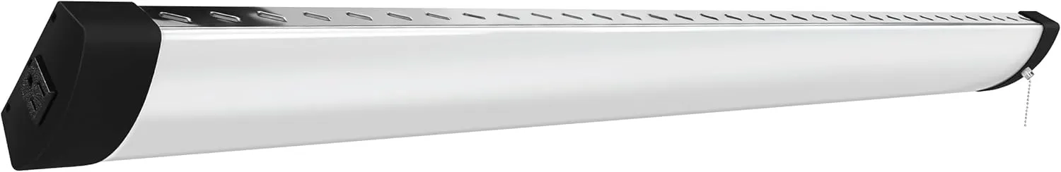 4ft LED Shop Light, 12,000 Lumens, 5000K Daylight, High Output, Linkable, Hanging/Flush Mount, Ultra-Lightweight, 120W LED Garage & Workshop Lighting, 25,000-Hour Lifespan, SHOP/4/HO/850