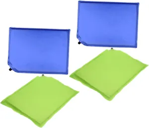 4pcs Self-Inflating Outdoor Cushion Portable Inflatable Seat Cushions for Camping Hiking Travel and Stadium Use Pe Oxford Compact Design Quick Setup