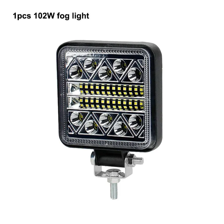 4" 102W LED Work Light Bar - 12V 24V, Spot, Flood, Flash, Combo Beam, IP67 Waterproof, for Truck, Boat, 4x4, ATV, SUV, Fog Headlights