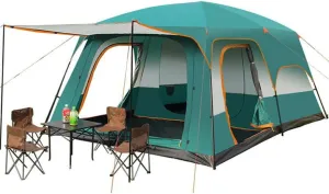 5-12 Person Outdoor Camping Tent with Porch Portable Cabana Tent Large Family Tent Dome Tent Tent for Outdoor Camping Hiking Fishing, Easy Set Up