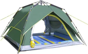 5-8 Person Family Tent, Hexagonal Automatic Tent, Ventilated and Anti-Mosquito, Easy to Carry, Used for Outdoor Camping of Family and Friends