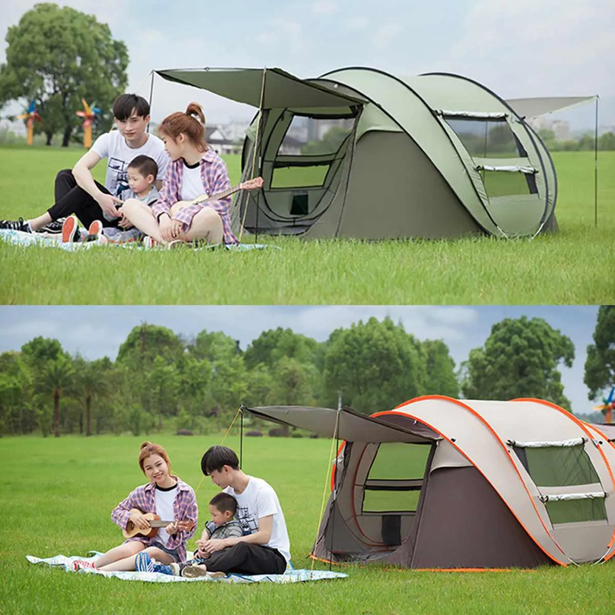 5 Automatic Full assortment Tent Up Capacity Camping to Persons 4 Large Pop Worldwide tracking